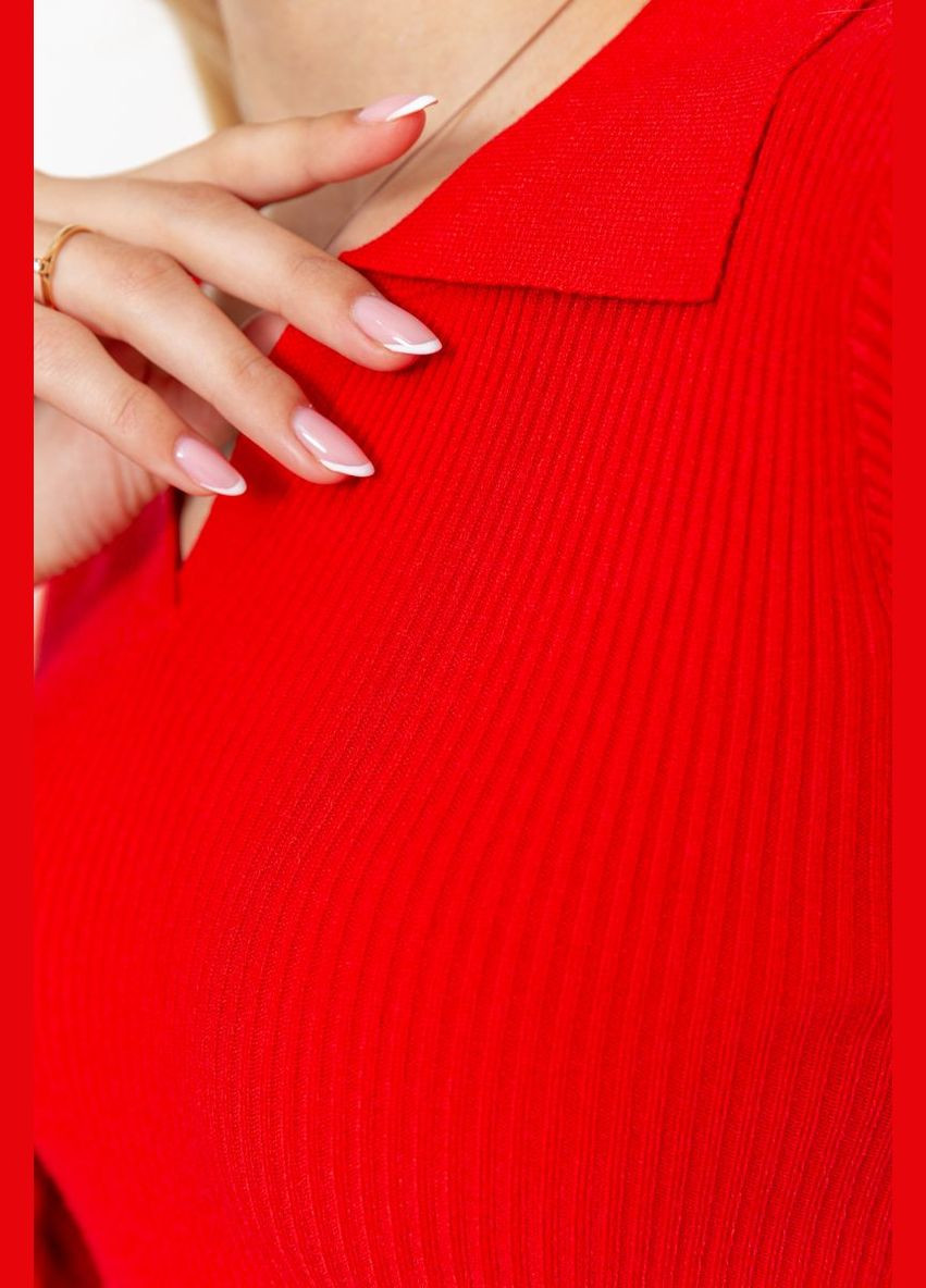 Кофта жіноча в рубчик, колір бордовий, Ager (288750606)
