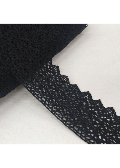 (1 метр) Мереживо лляне 6 см колір - чорниий (M5224-1-3) Plus-plus (352747776)