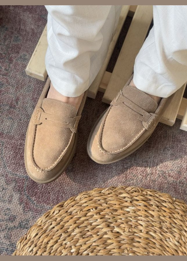 Женские лоферы cream No Brand кремовые лето (346392793)