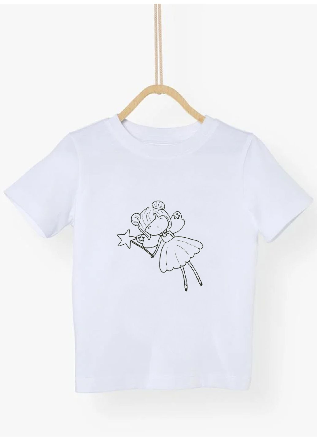 Біла демісезонна бавовняна футболка Lupilu