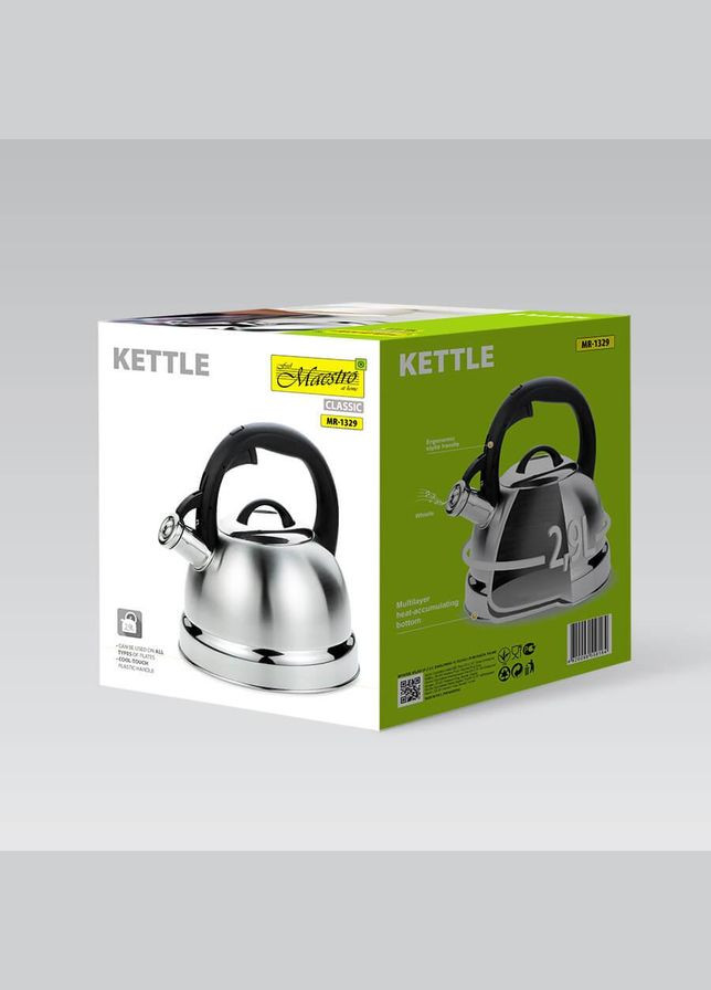 Чайник зі свистком для плити 2.9 л (MR-1329) Maestro (334712988)