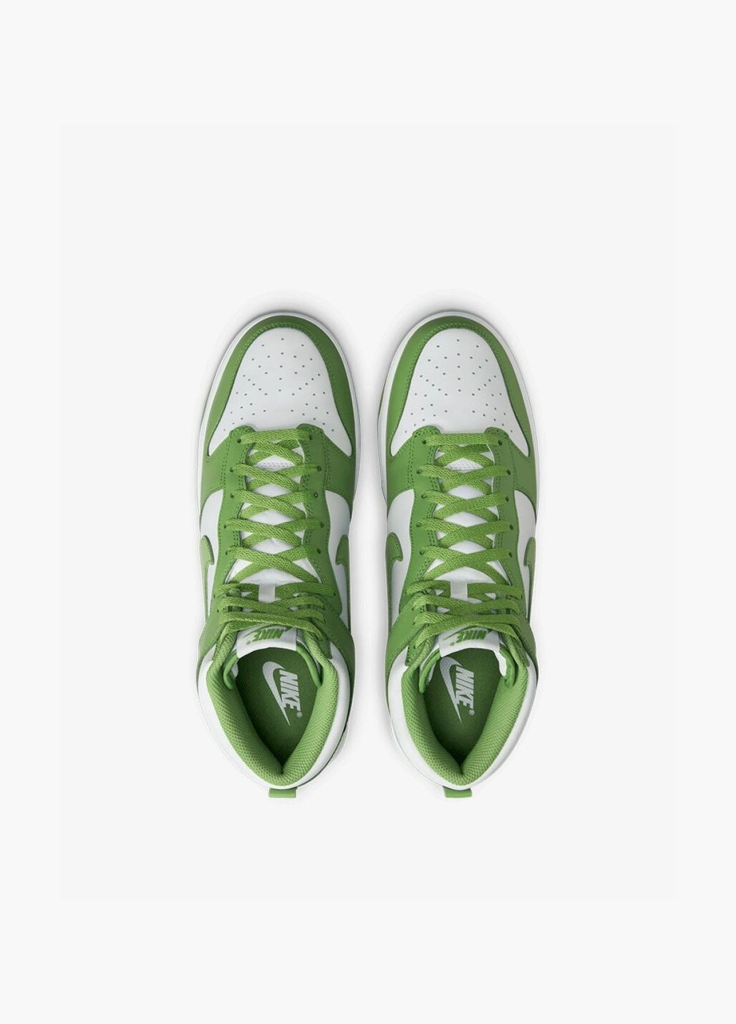 Зеленые кроссовки мужские dunk high retro green/white dv0829-101 Nike