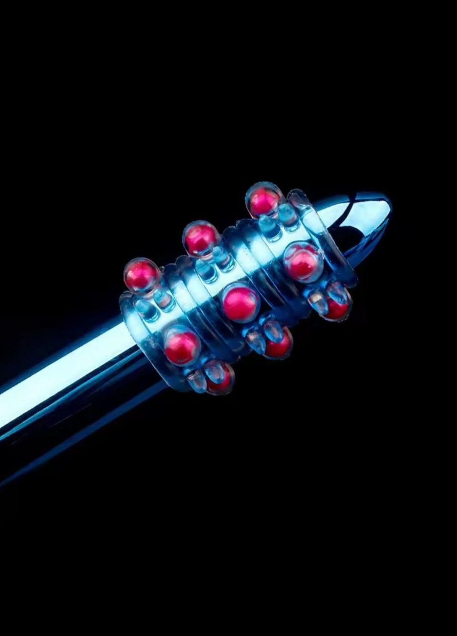 Насадка на пеніс силіконова з пупиришками, насадка на член ребриста з кульками No Brand (317273365)