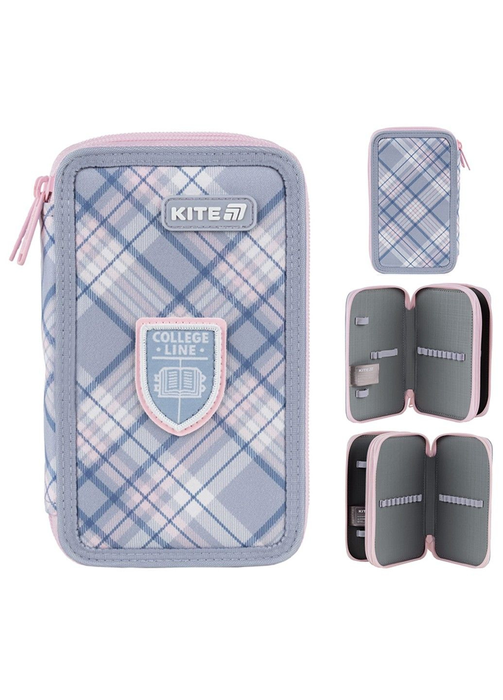 Пенал без наполнения College Line Девочка K25-623-1, 2 отделения Kite (336181906)