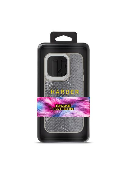 Чехол для мобильного телефона (ARM76798) Harder Snake Pattern Apple iPhone 15 Pro Grey Silver (357491310)