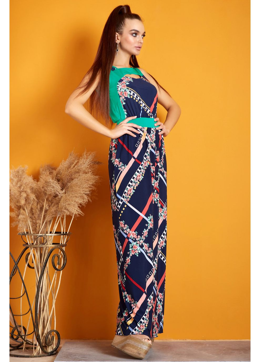 Синее платье 408.0930+с Seventeen