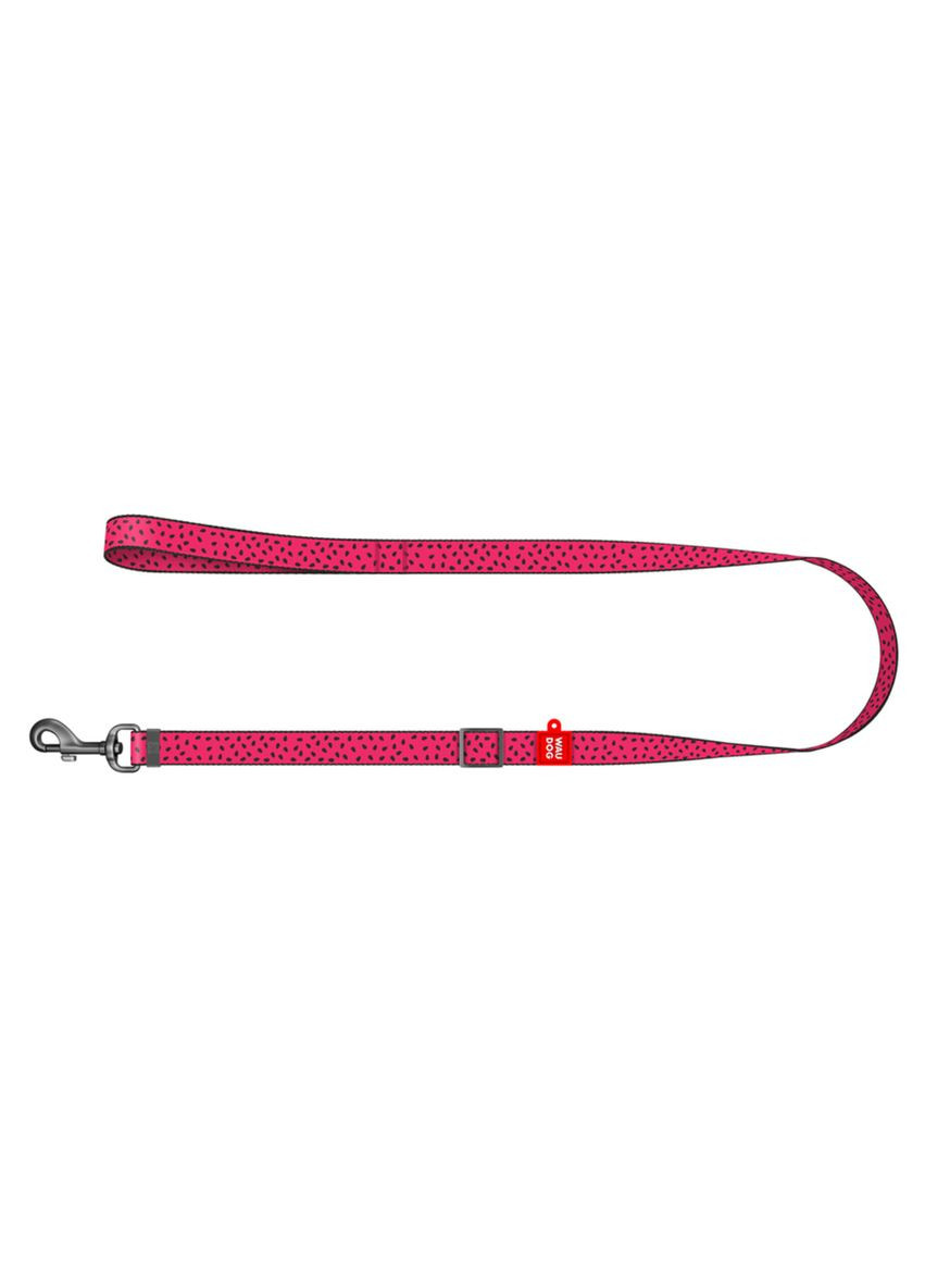 Поводок для собак нейлоновый Nylon, рисунок "Арбуз", регулируемый, Ш 15 мм, Длинна 152-183 см WAUDOG (322643141)