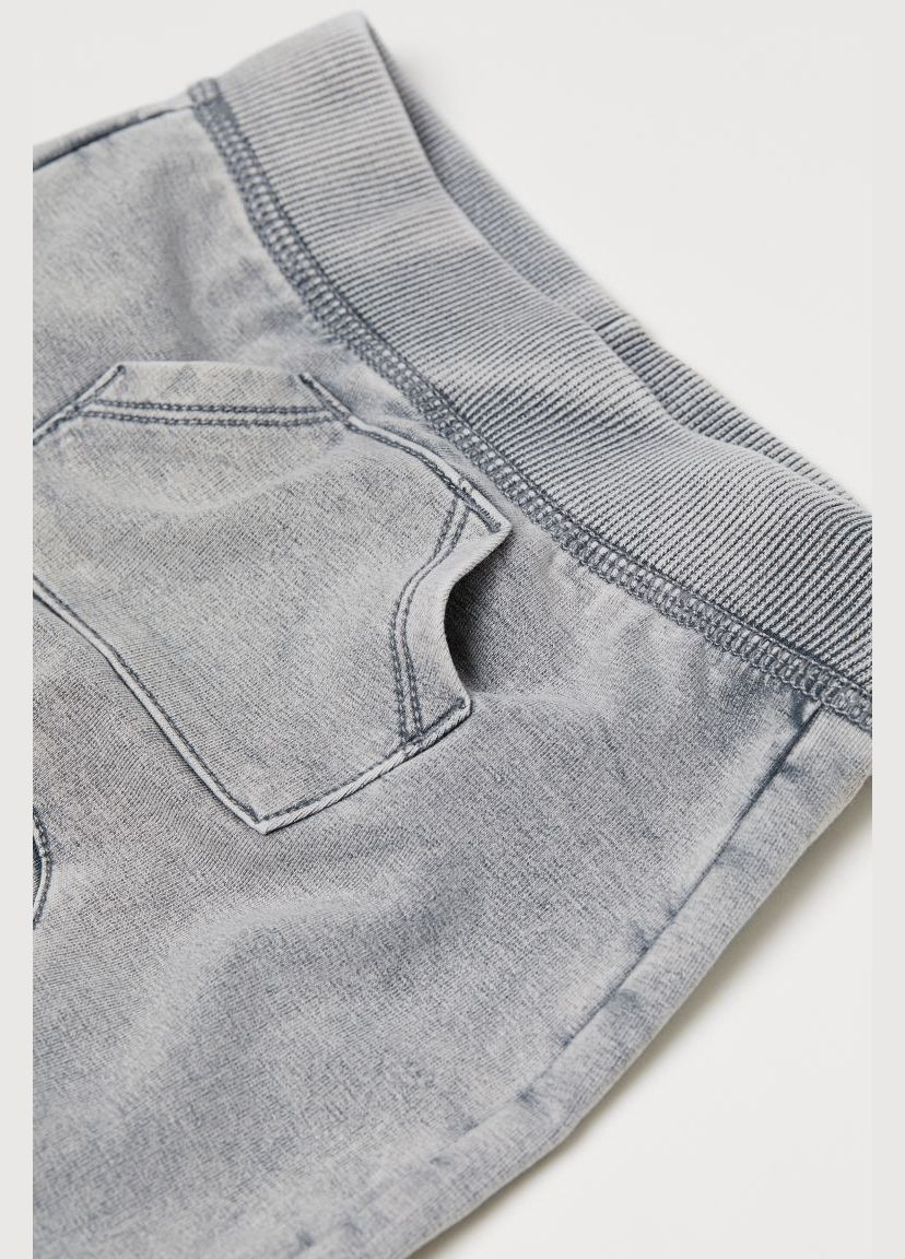 Серые спортивные, повседневный, кэжуал демисезонные брюки джоггеры H&M