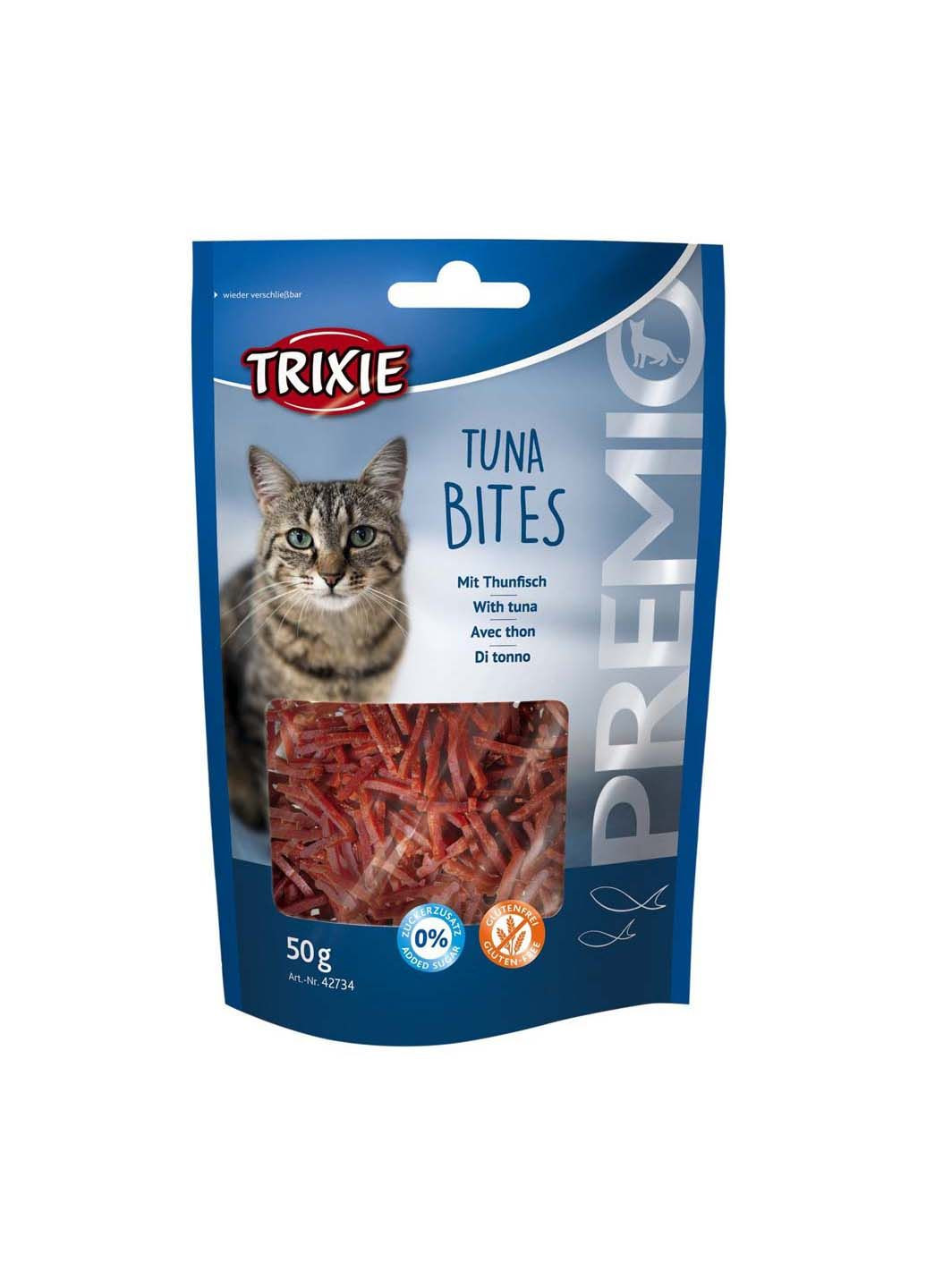 Лакомство для кошек 42734 Premio Tuna Bites тунец 50 г Trixie (285778954)