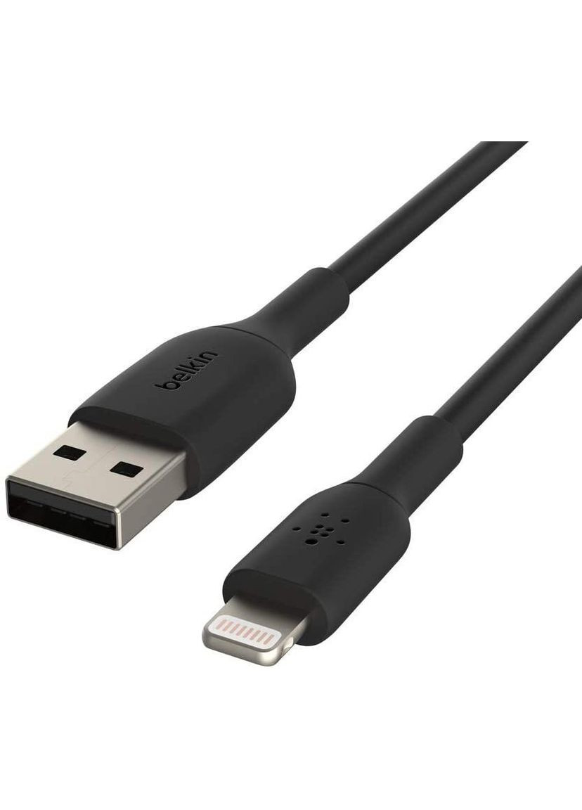 Кабель USB-A > Lightning заряджання/синхронізації 1м, 12Вт, PVC, чорний Belkin (330028481)