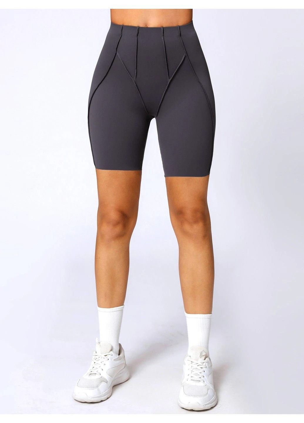 Шорти спортивні жіночі для фітнесу із зовнішніми швами, Sculpt FITCRUSH (393949730)