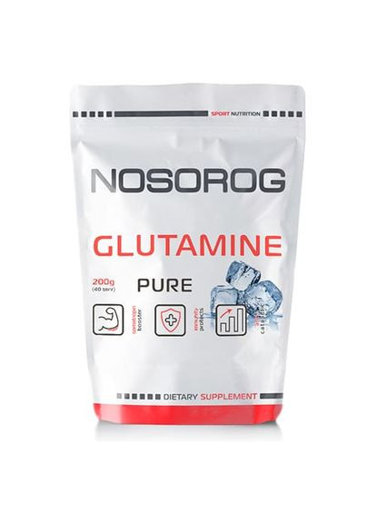 Амінокислота Nosorog Glutamine, 200 грам Nosorog Nutrition (334707680)