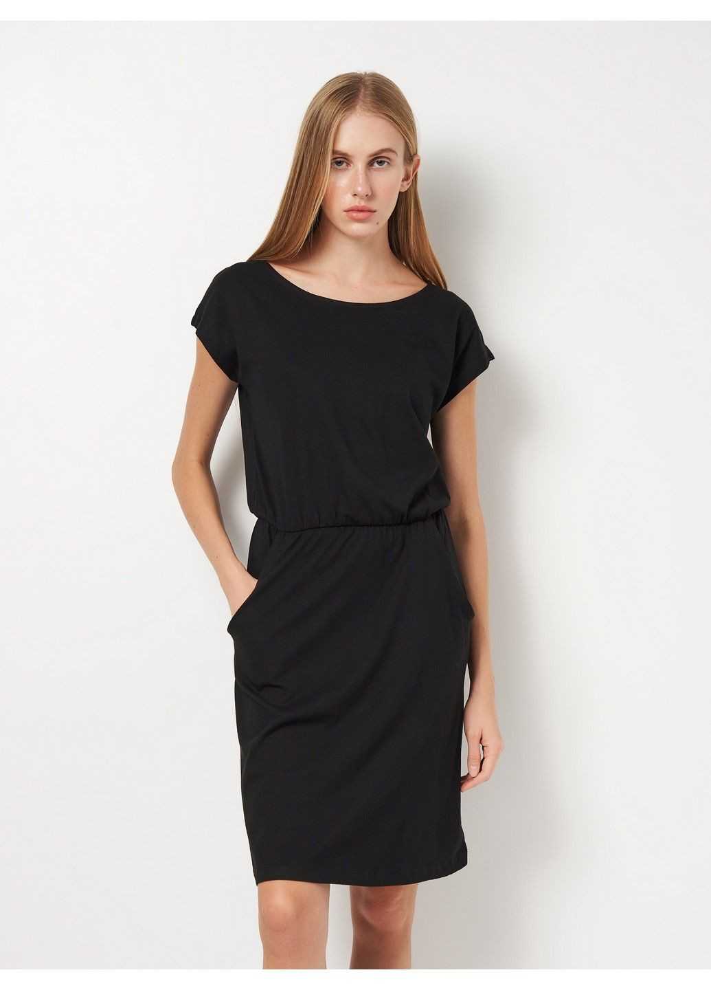 Черное кэжуал платье Esmara однотонное