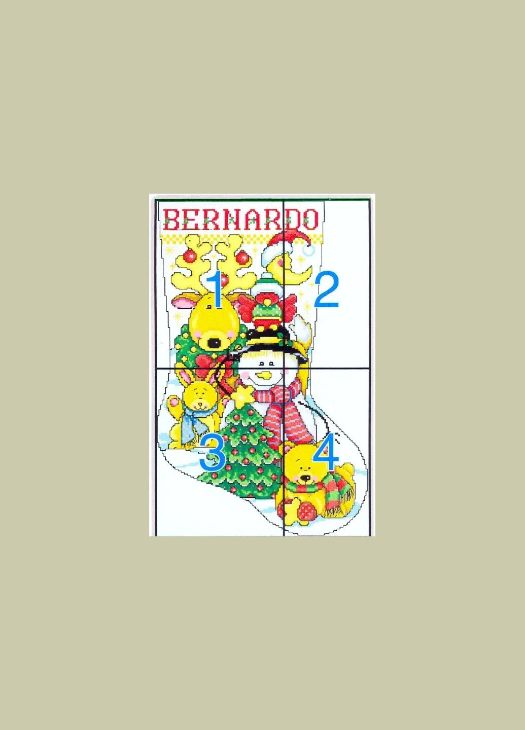 Набор для вышивания по нанесённой на канву схеме "Christmas stockin5". AIDA 14CT printed, 32*47 см Joy Sunday (313613641)