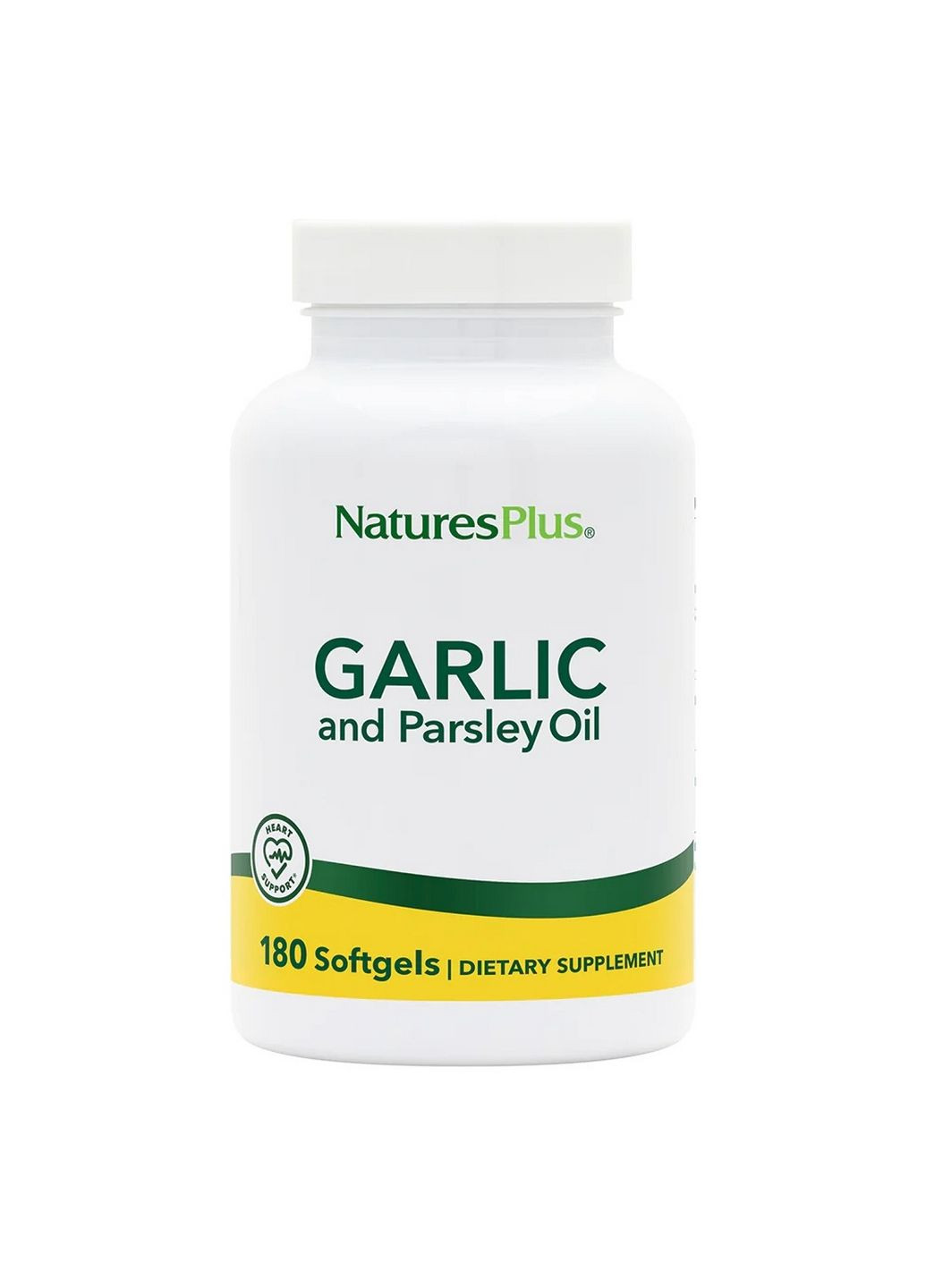 Натуральна добавка Garlic and Parsley Oil, 180 капсул Natures Plus (293338949)