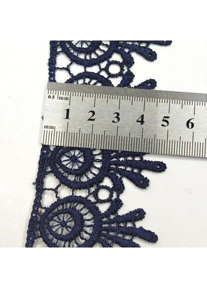(1 метр) Мереживо макраме Sindtex 5 см колір - синій темній (26m-H1931M-4) Plus-plus (352749809)