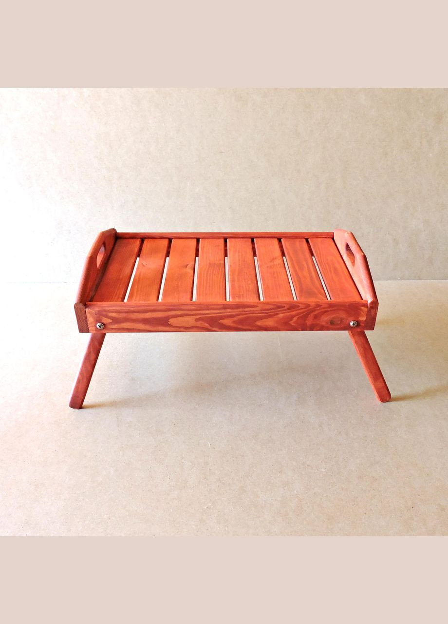 Столик-поднос для завтрака из дерева Аляска коралл (СТП-001714) No Brand (327867808)