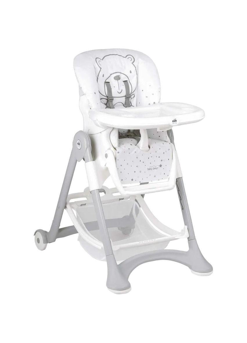 Стільчик для годування Campione, з ведмедиком, сірий CAM S2300-C247/C36 (328402327)