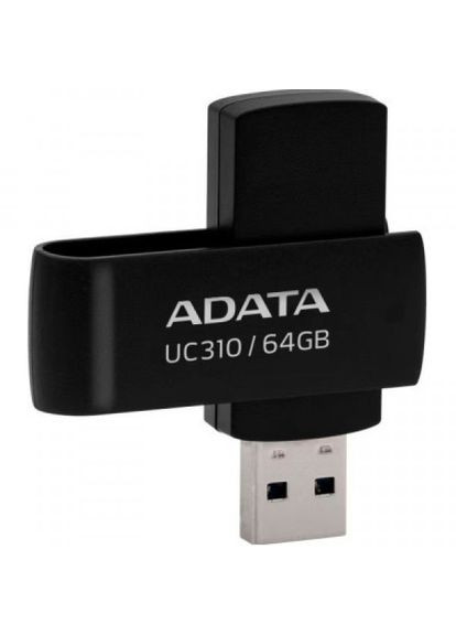 USB флэш-накопитель (UC31064G-RBK) ADATA 64gb uc310 black usb 3.0 (295930024)