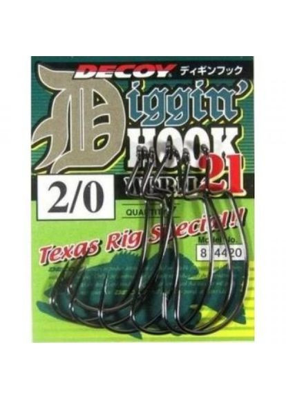 Гачок Decoy worm21 digging hook 4/0 (5 шт/уп) (268146911)
