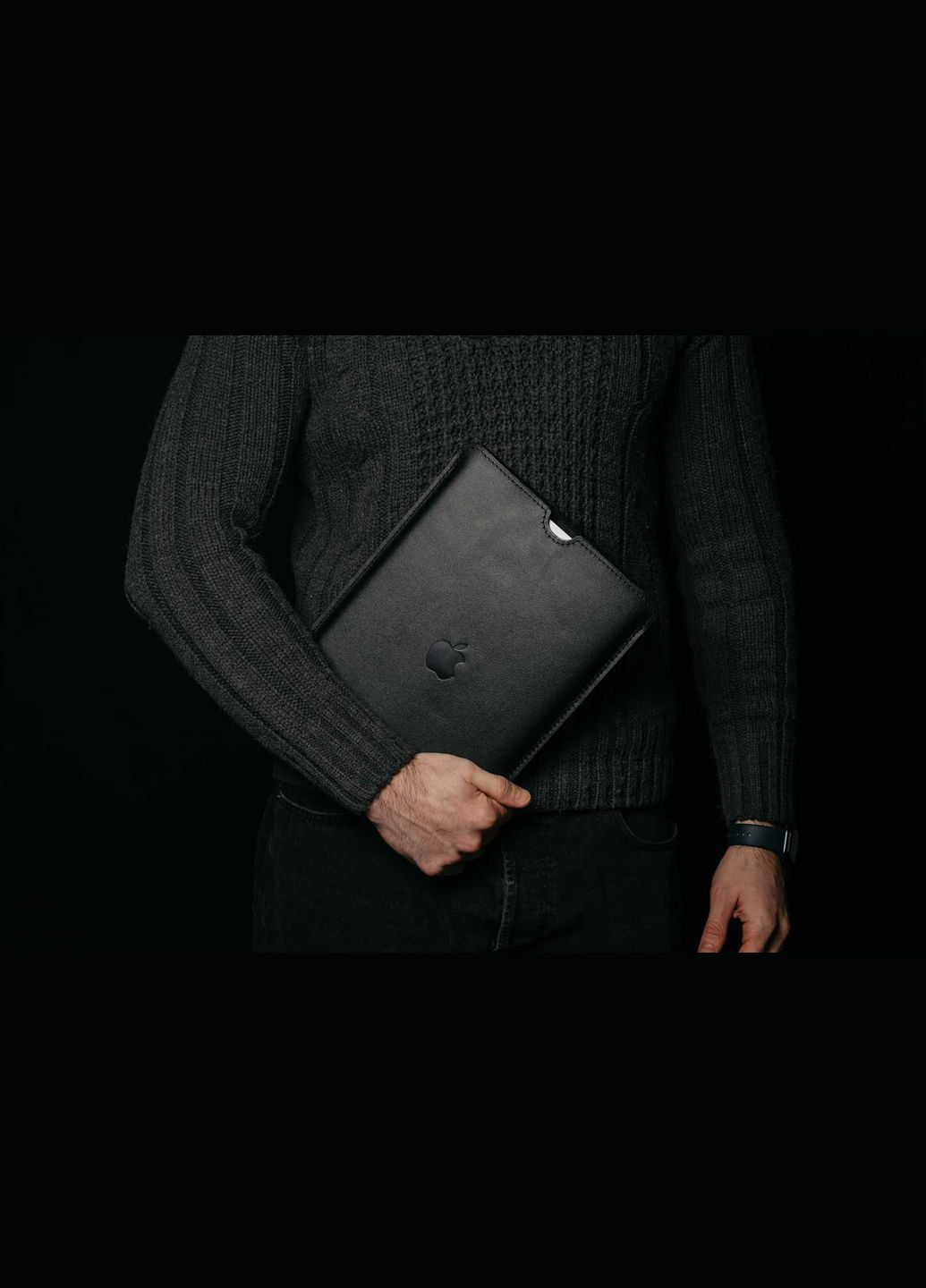 Кожаный чехол для MacBook FlatCase Черный 15.6 Skin and Skin (290850407)