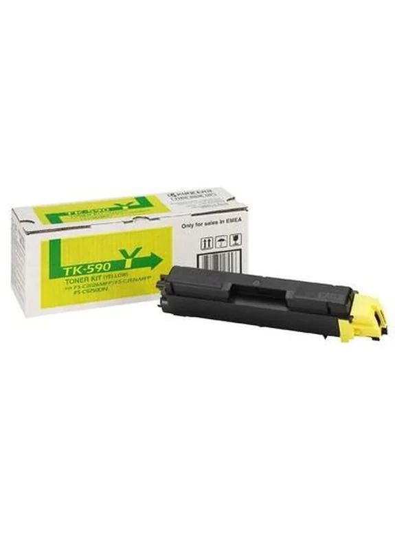 Тонер-картридж TK-590Y yellow (FS-C2026/2126/5250) (1T02KVANL0) KYOCERA (399101524)