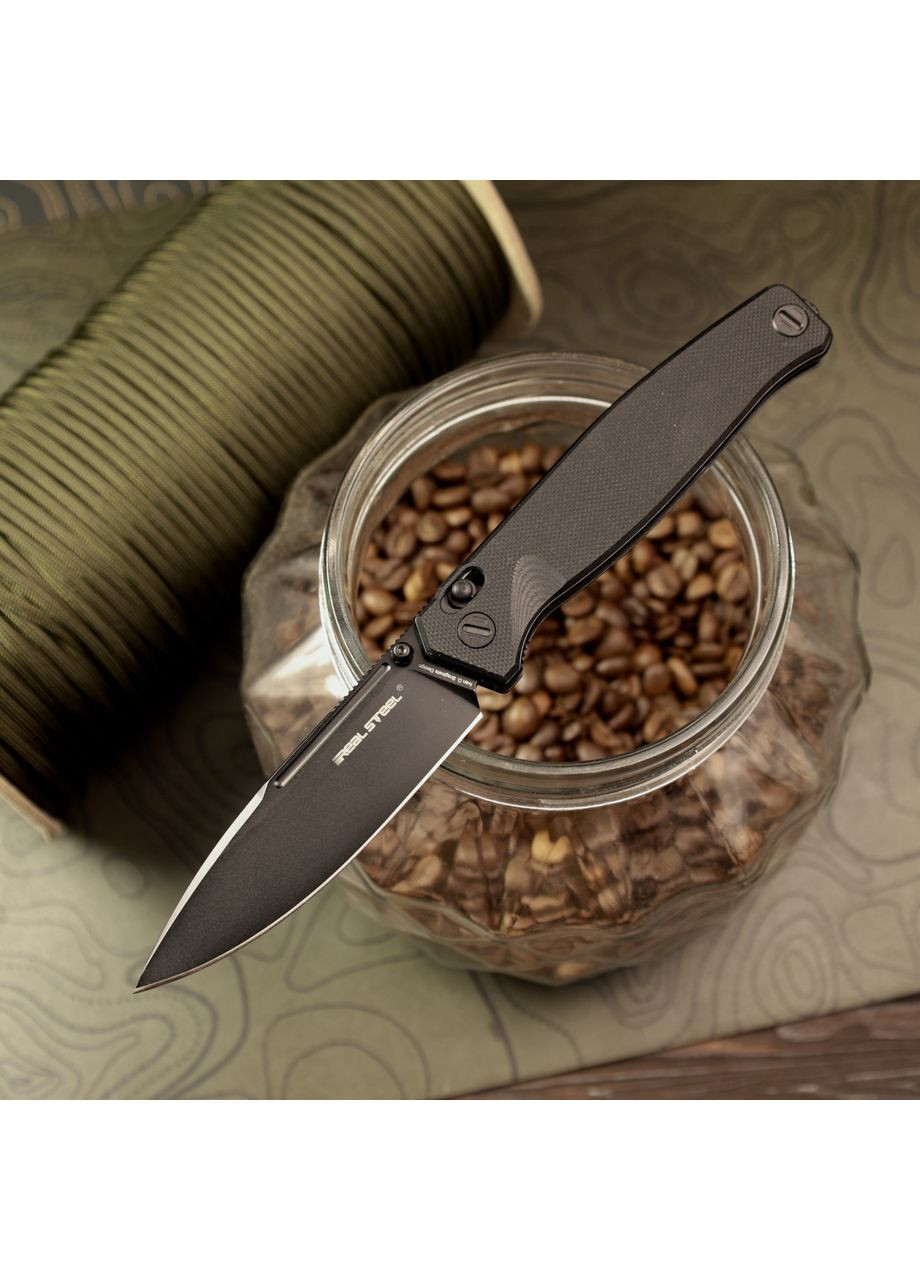 Нож складной Huginn Tactical | Black Blade 7652B Real Steel (361149002)
