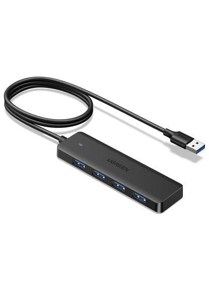 Концентратор (35574) Ugreen USB 3.0 to 4хUSB 3.0 1.0m Space Gray CM219 (368562279)