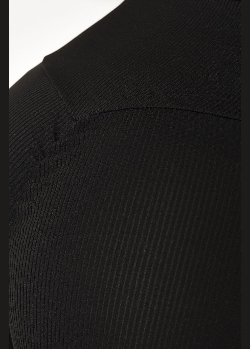 Лосини жіночі в рубчик puch-up чорного кольору Let's Shop (285103810)