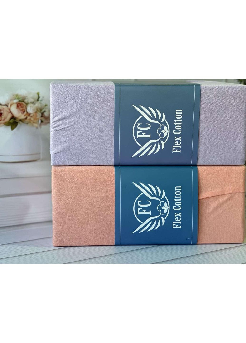 Трикотажные простыни на резинке Турция Flekx Cotton 160-200+30см Фиолетовый Sultana (372713045)