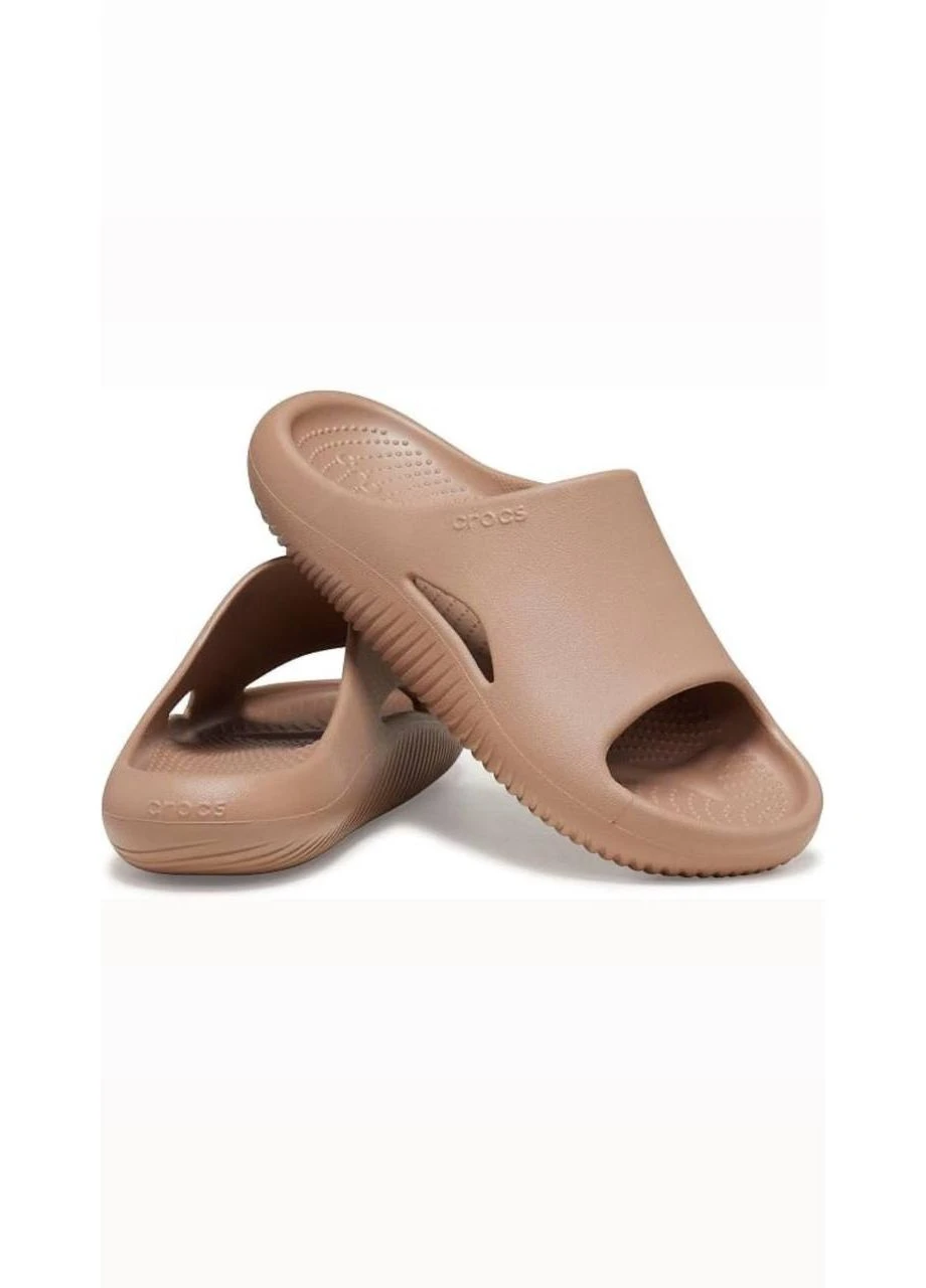 Бежевые шлепанцы mellow recovery slide Crocs