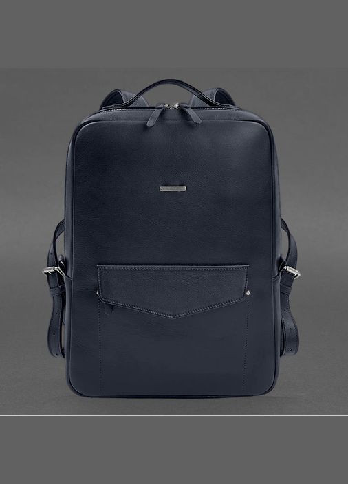 Кожаный рюкзак на молнии Cooper maxi синий (A-028439) BlankNote (330144326)