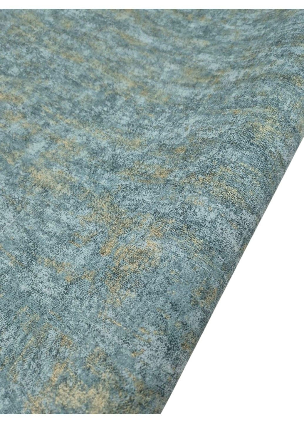 Виниловые обои 10.05 × 1.06 м US1004, зеленые с золотым оттенком для гостиной, спальни,кухни,коридора Grandeco (339111446)