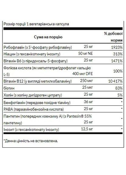 Комплекс B-Complex с высокой биодоступностью, 60 капсул Swanson (362971612)