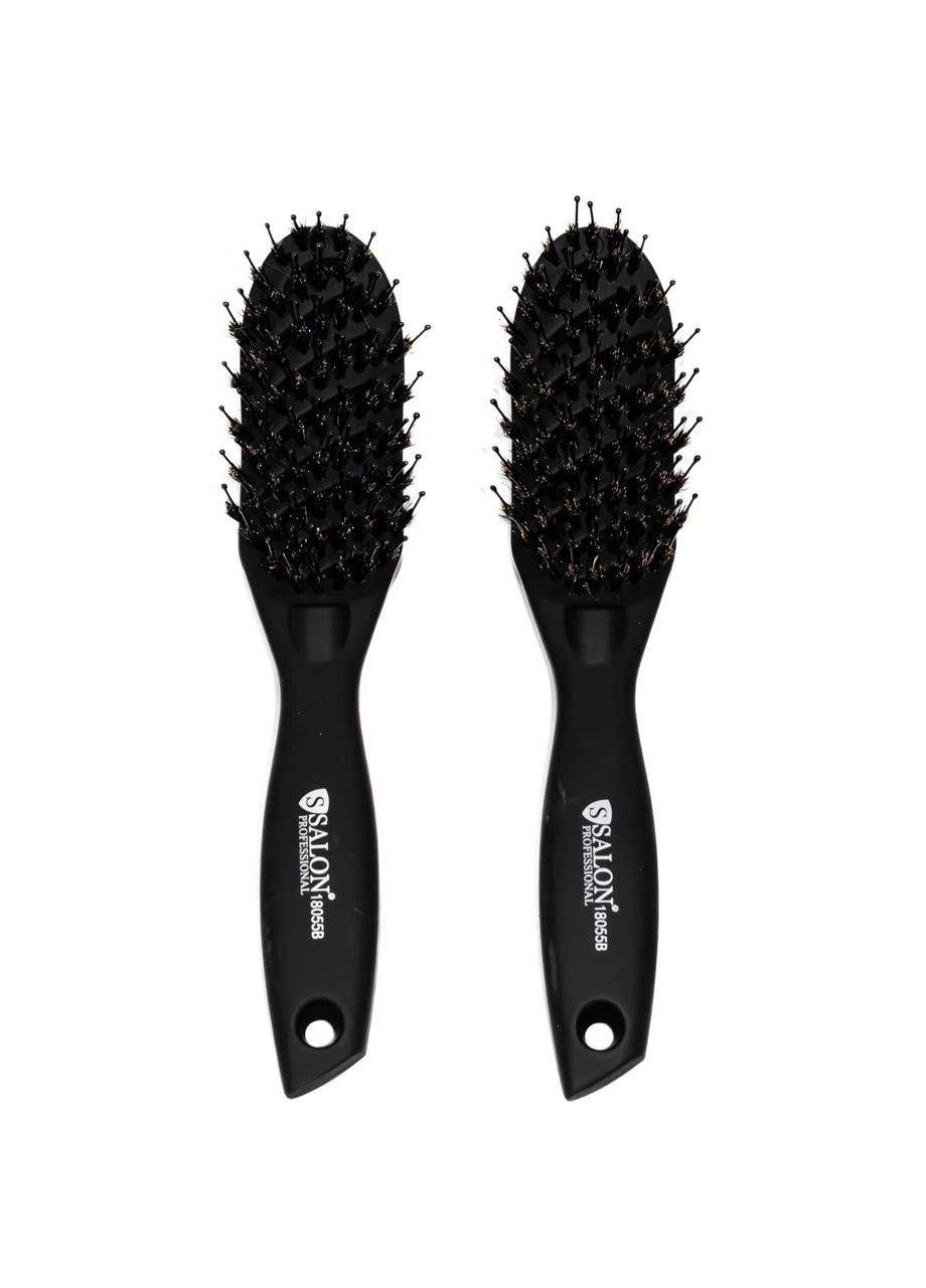 Щітка для волосся масажна продувна з ворсом 18055В Salon Professional (367990336)