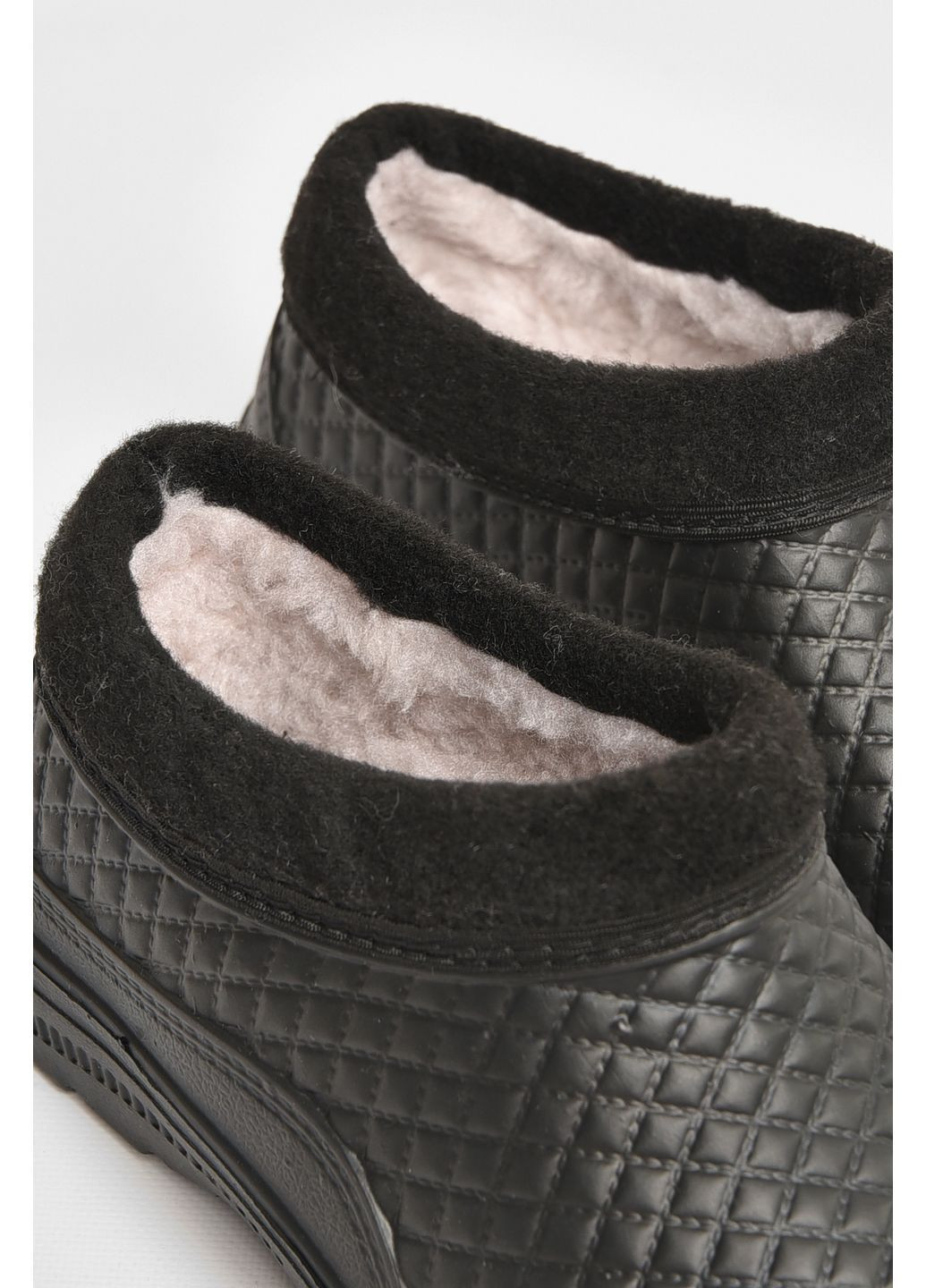 Галоши мужские на меху черного цвета Let's Shop (366546097)