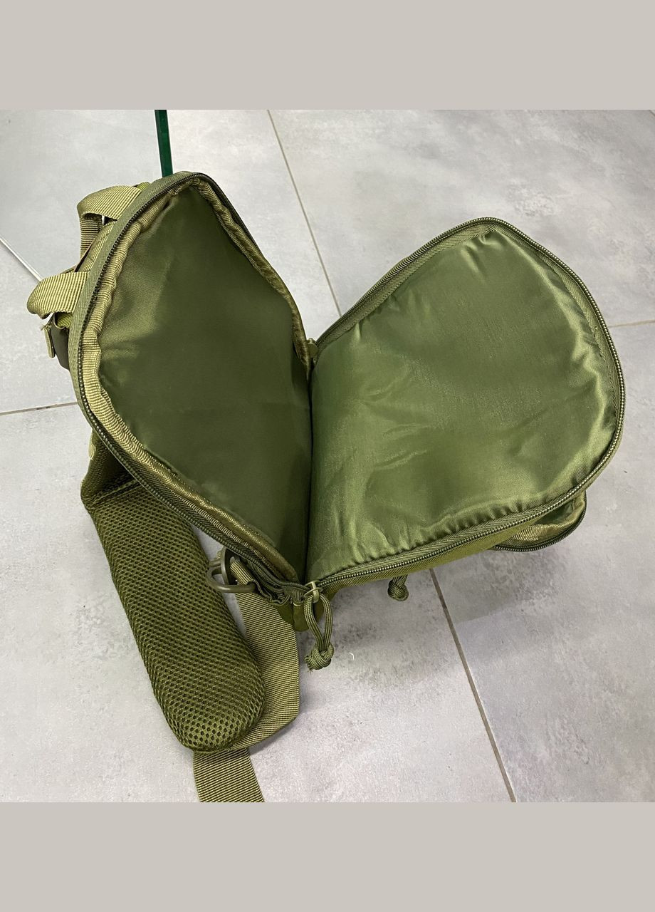 Сумка тактичная с ремнем через плечо, Cordura, Олива,, итог тактический с ремнем через плечо Yakeda (338625030)