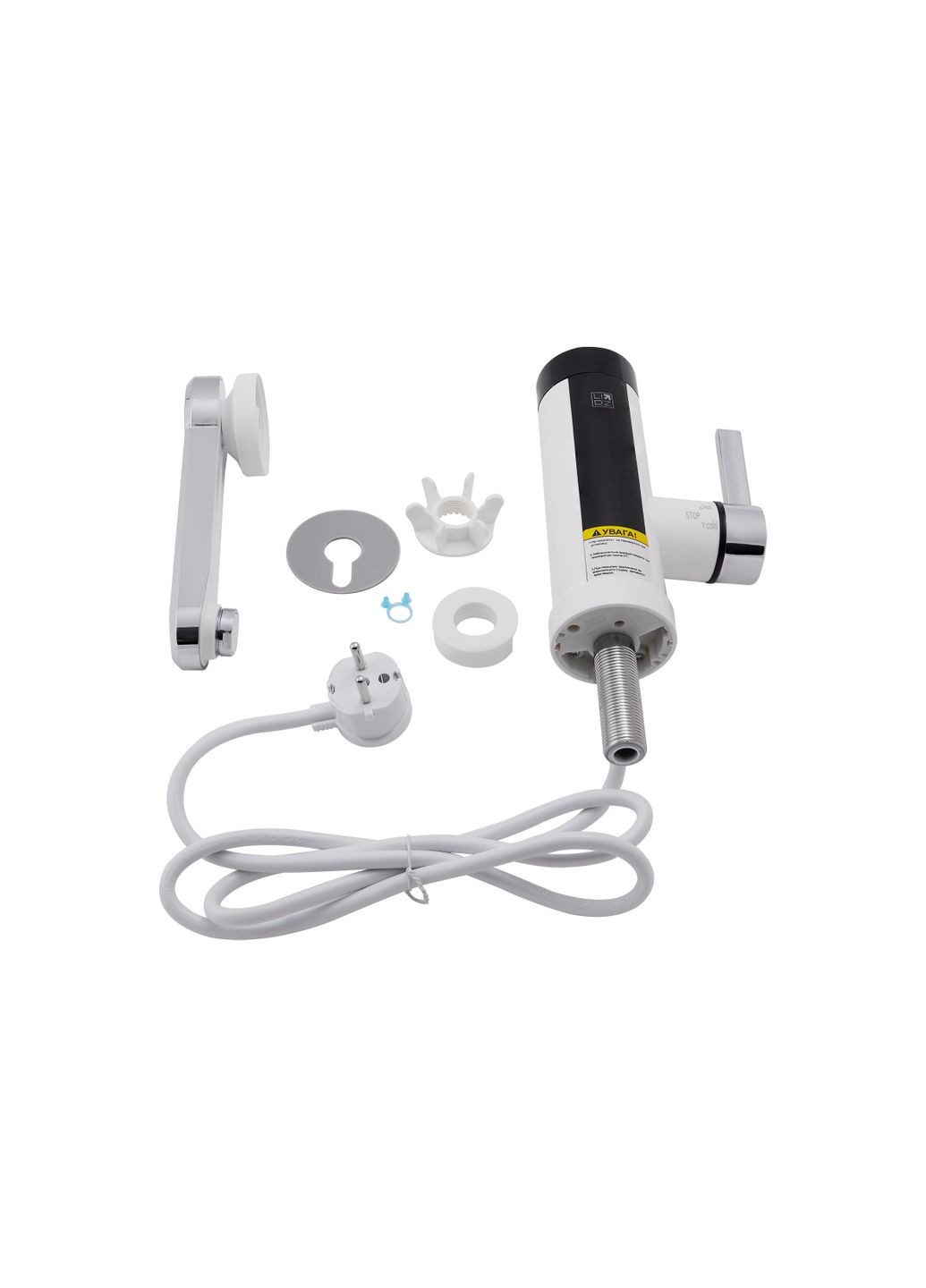 Проточний кран-водонагрівач кухонний для кухні Warm 061 LDWAR061WCR35431 White / Chrome LIDZ 00 061 (346492266)