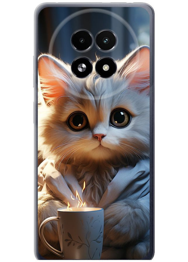 Силіконовий чохол 'White cat' для Endorphone Realme 13+ 5G (372473898)