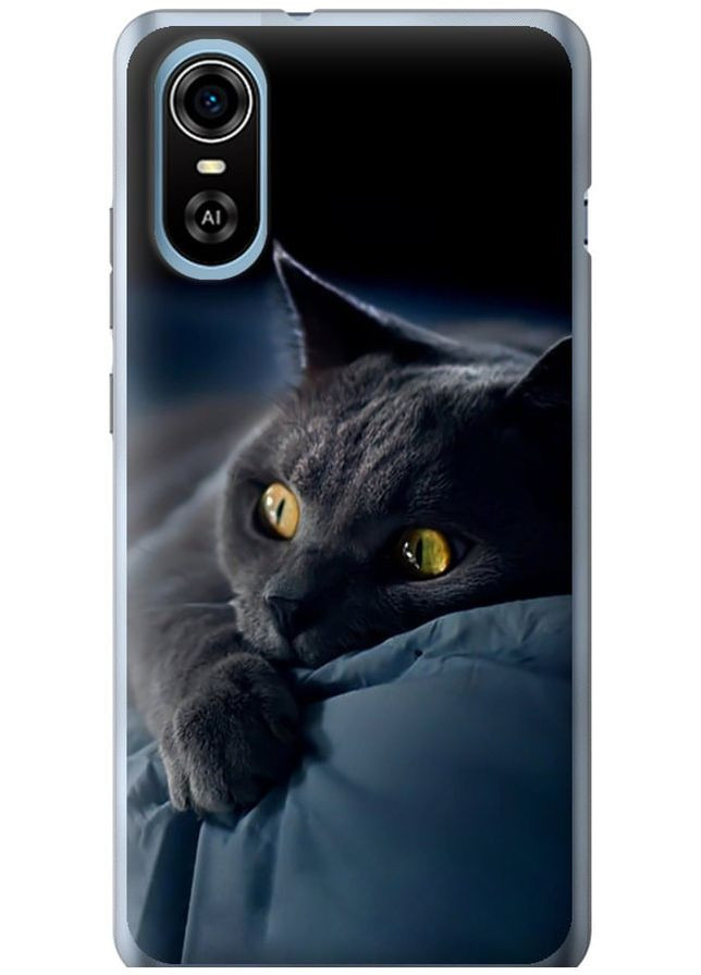 Силіконовий чохол 'Димчастий кіт' для Endorphone ZTE Blade A31 Plus (277962614)