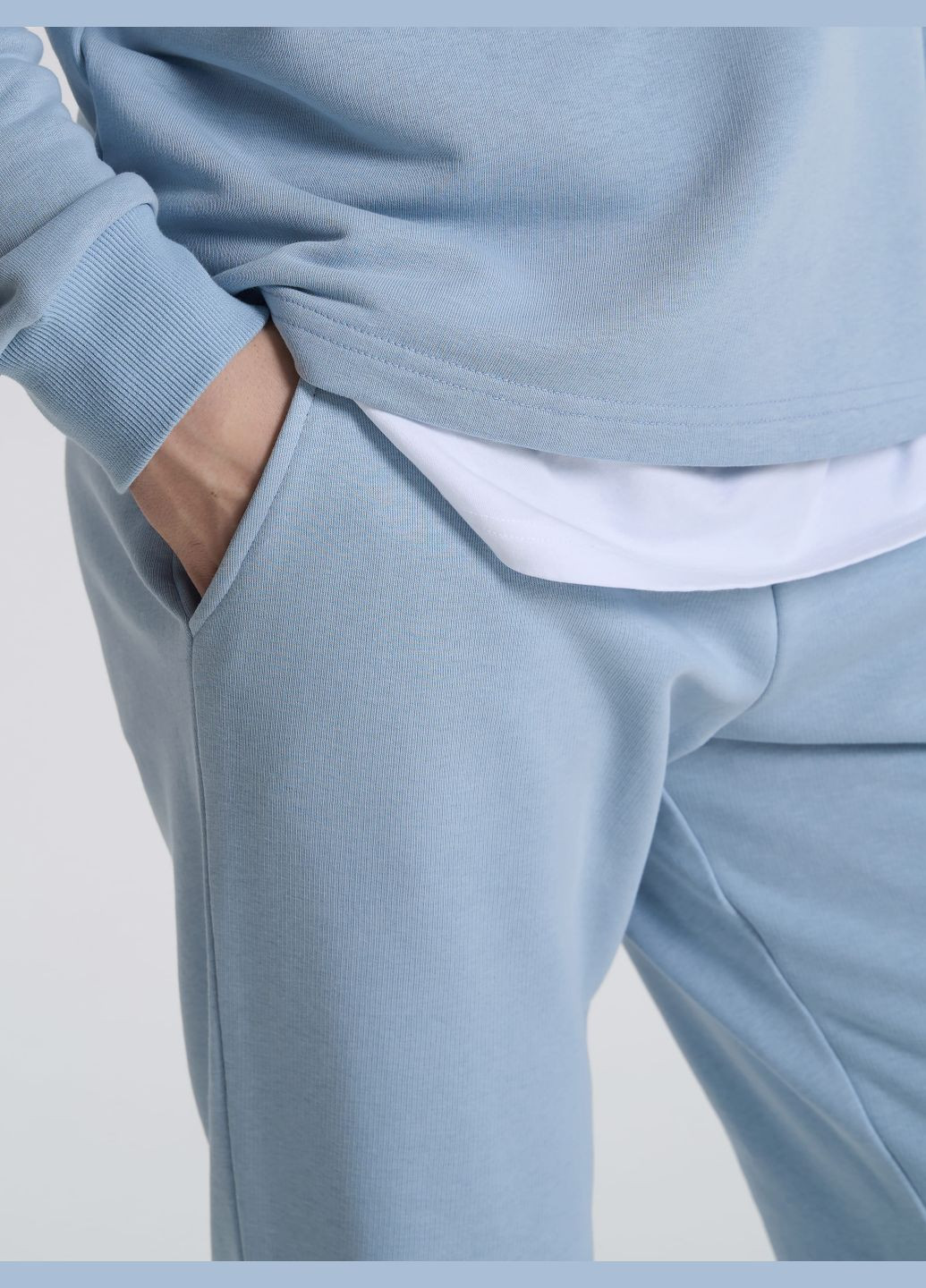 Штани чоловічі спортивні у кольорі сірий меланж ТМ РОЗА Роза (324811568)