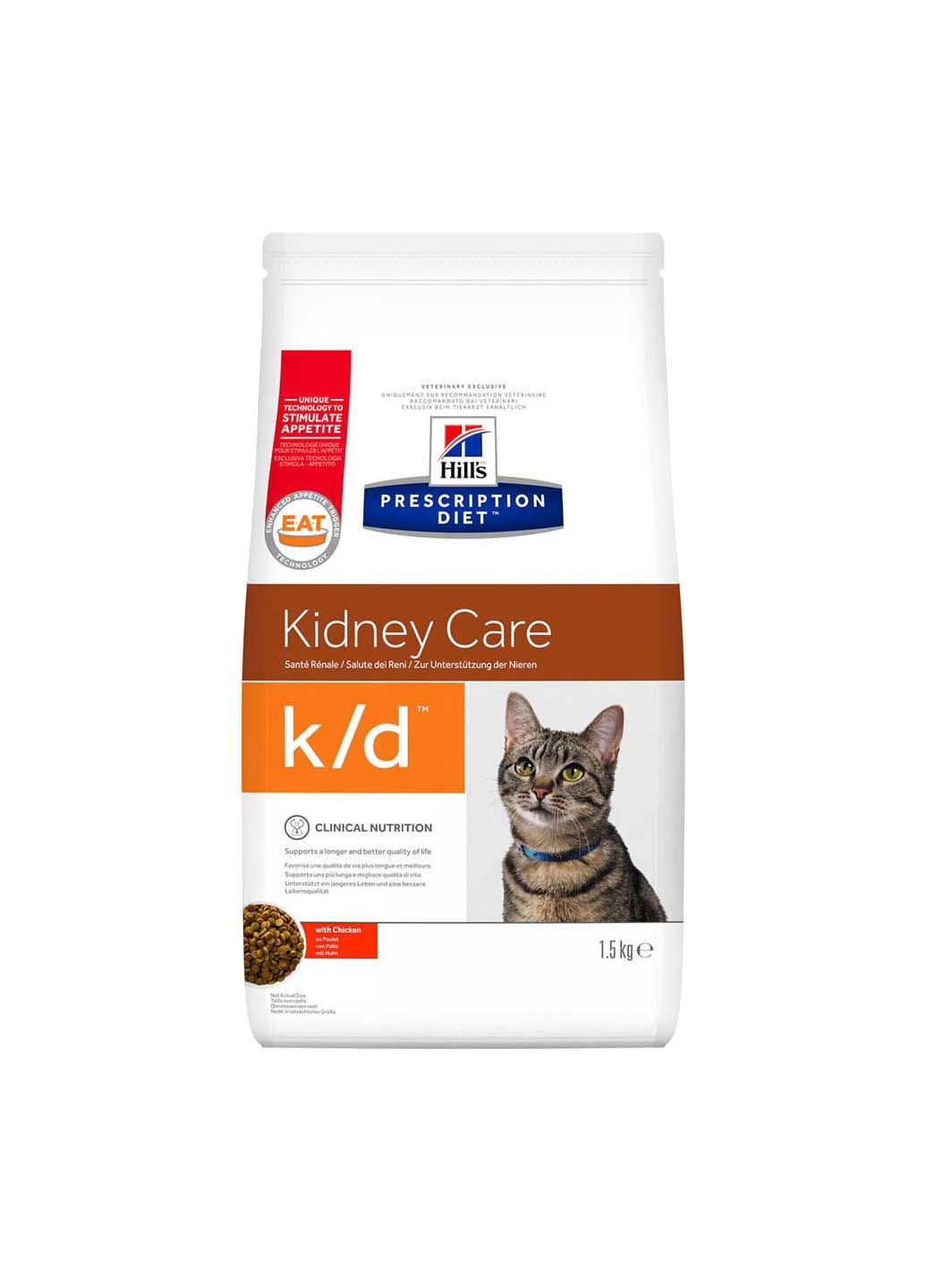 Сухой корм для кошек Prescription Diet Feline k/d 1.5 кг HILLS (286473017)
