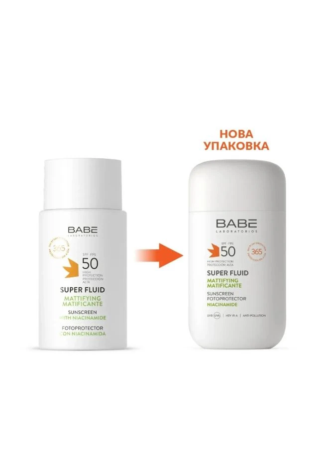 Super Fluid SPF 50 (БАБЕ Лабораторіос) – сонцезахисний флюїд для обличчя, матуючий, 50 мл IR (368851299)