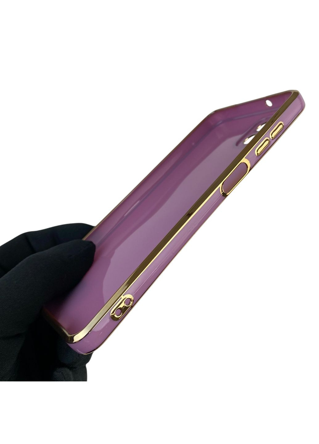 Чехол для Galaxy M12 SM-M127F с кольцом MagSafe с золотой окантовкой на самсунг м12 черничный gs1 Samsung (366234011)