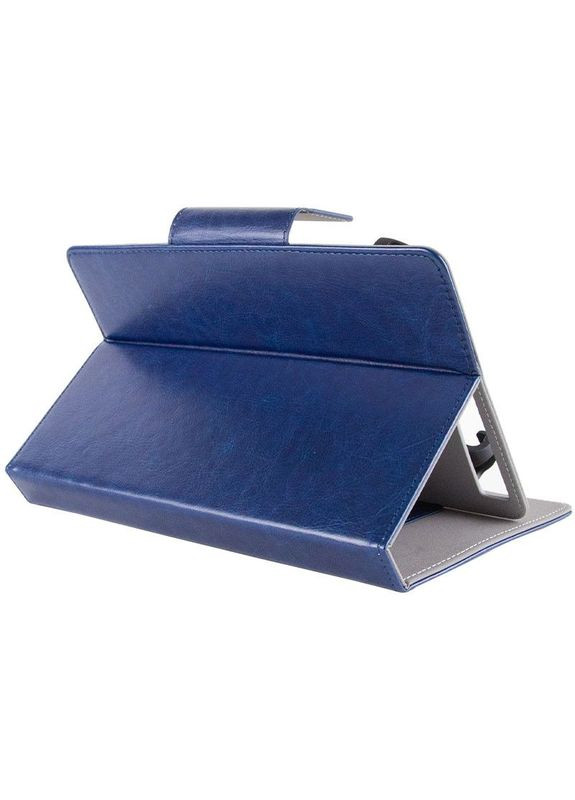 Універсальний шкіряний чохол-книжка для планшета (7-8") Синій Epik (372499561)