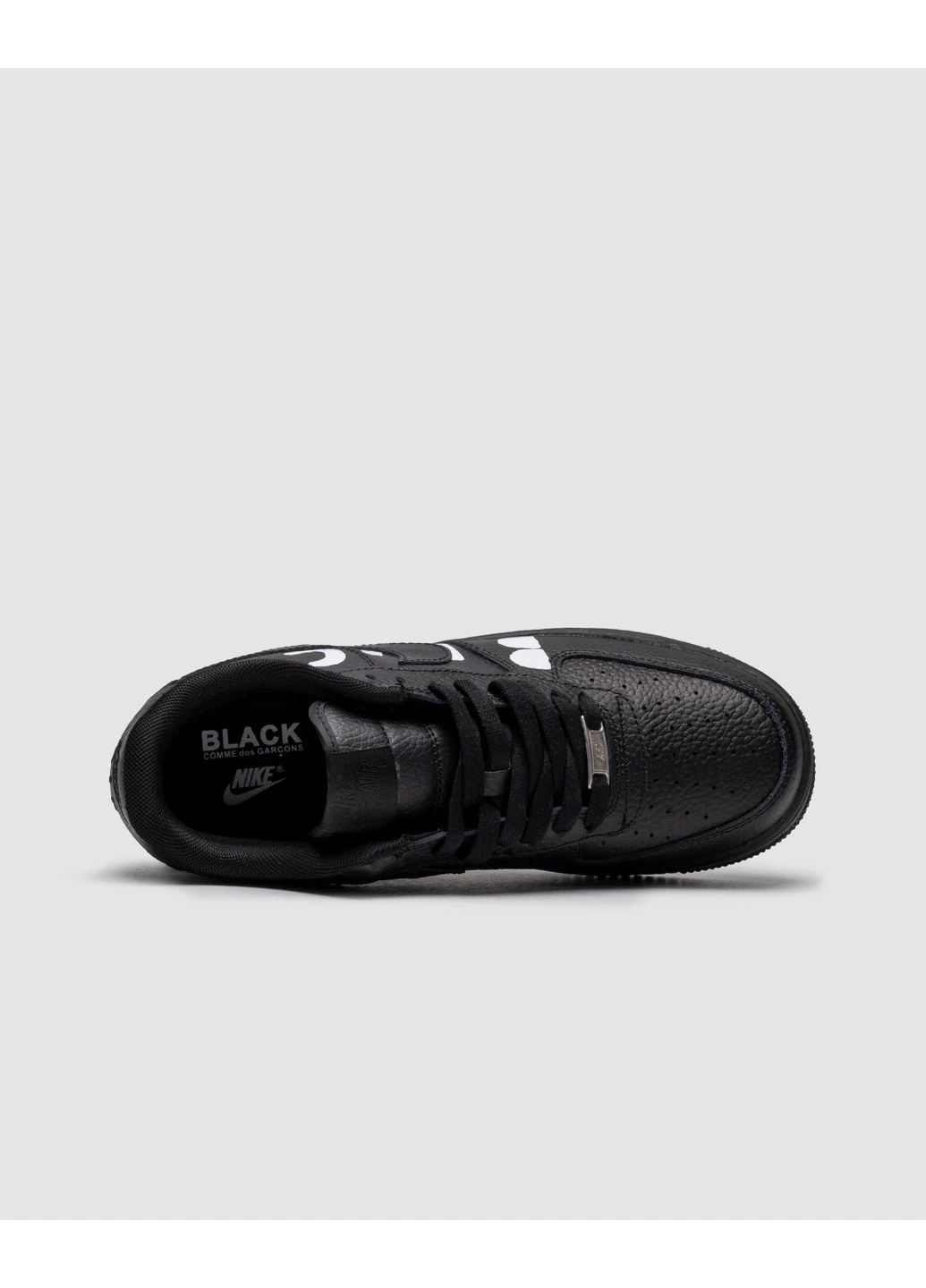 Черные демисезонные кроссовки мужские nike air force 1 low x comme des garçons air black найк аир форс 1 черные No Brand
