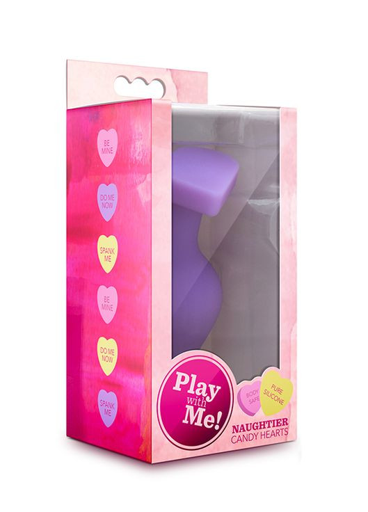 Анальна пробка PLAY WITH ME CANDY HEART FUCK ME PURPLE Blush (306441521)