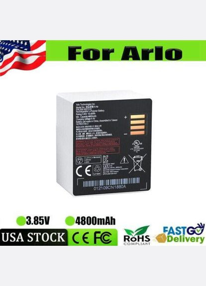 Аккумулятор ARLO A4A для камер видеонаблюдения Arlo Ultra 2, Pro 3, Pro 4, 3.85V (СТОК) No Brand (302020096)