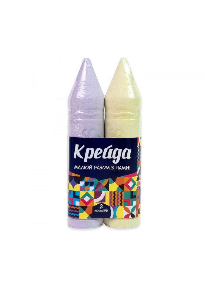 Крейда "Олівець" 50124 різнокольорова, 2 штуки Strateg (300387615)