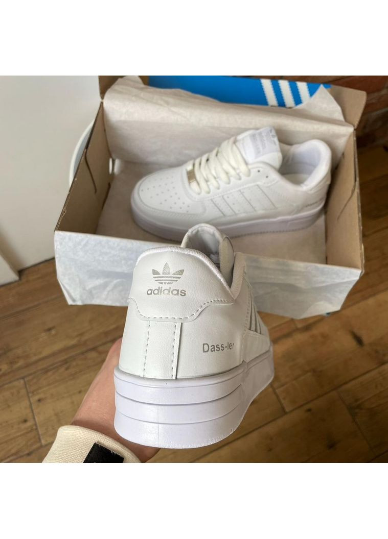 КРОССОВКИ ЖЕНСКИЕ ADIDAS DASS-LER ALL WHITE АДИДАС No Brand белые демисезоны (368888188)